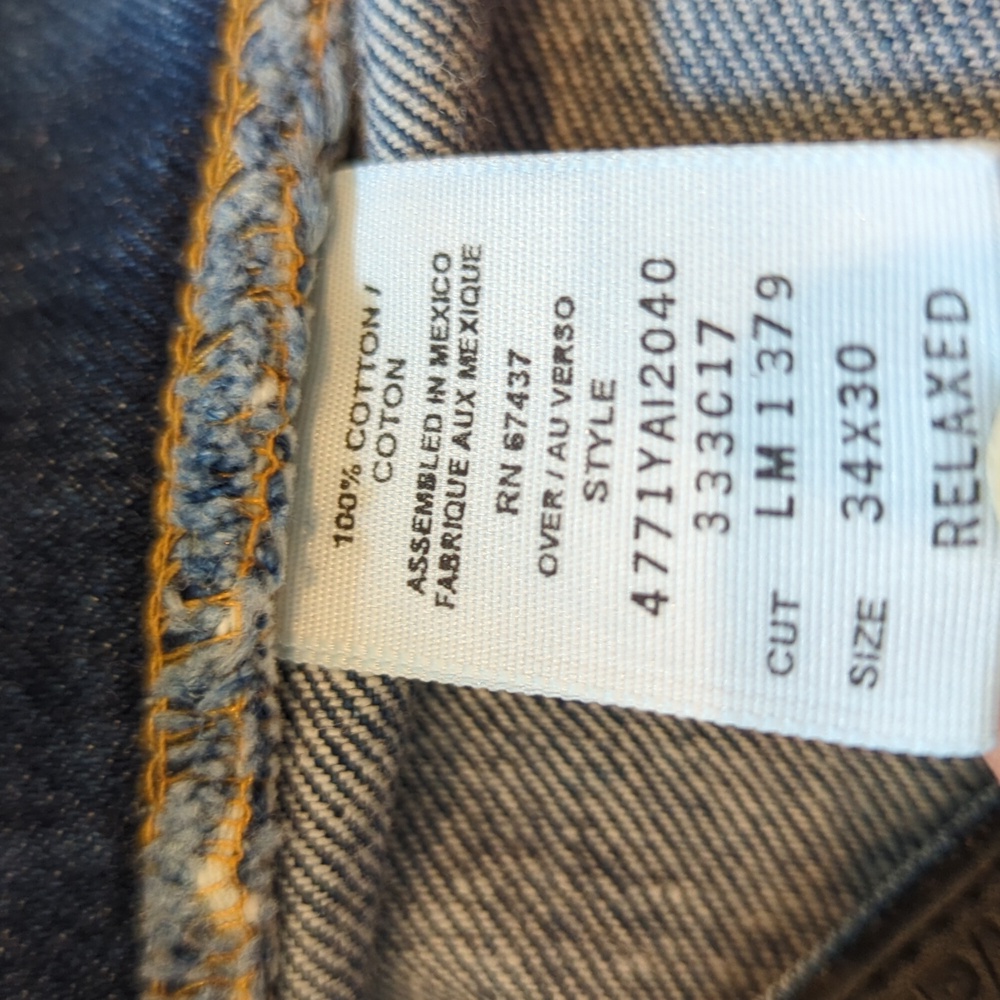 Ralph Lauren Polo Jeans Relaxed Size 34x30 - Picture 5 of 5